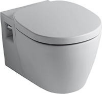 Комплект Унитаз подвесной Ideal Standard Connect + Крышка + Инсталляция Geberit Duofix Delta 458.163.21.1 с кнопкой смыва, хром + Звукоизоляция