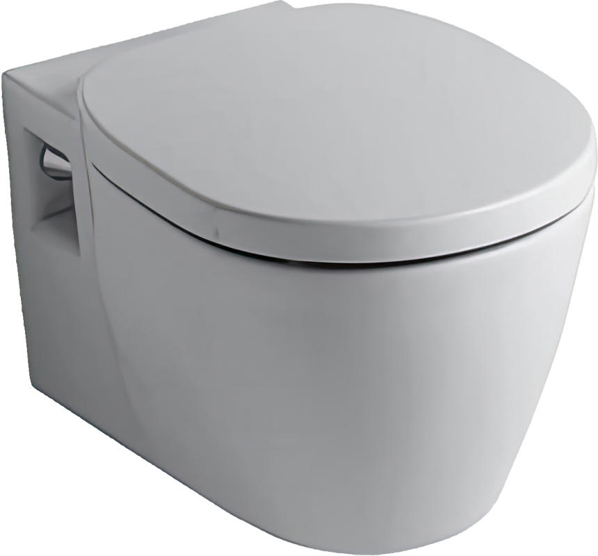 Комплект Унитаз подвесной Ideal Standard Connect + Крышка + Инсталляция Geberit Duofix Delta 458.163.21.1 с кнопкой смыва, хром + Звукоизоляция