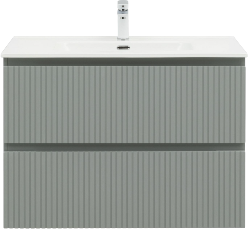 Тумба под раковину без столешницы Aquanet Джейн (Flat) 90 подвесная, грин мисти