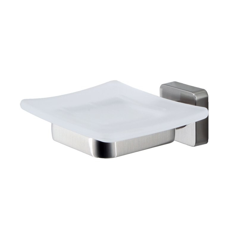 Мыльница Wasserkraft Rhin K-8729 настенная, стеклянная, металлическая, цвет никель