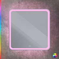 Зеркало Cezares Multicolore 80х80 с подсветкой Зеркало Cezares Multicolore 80х80 с подсветкой