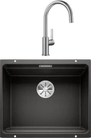 Комплект Мойка Blanco Etagon 500-U 525887 черная + Смеситель Candor 523120