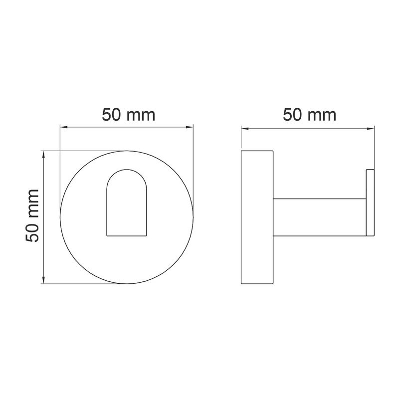 Крючок Wasserkraft Tauber 77723 розовое золото, на шурупах