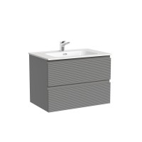 Тумба под раковину Sancos подвесная Folk 2я цв. Ergraut Soft FL70ES