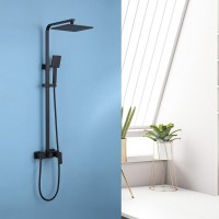 Душевая стойка Abber Daheim AF8220B черная матовая