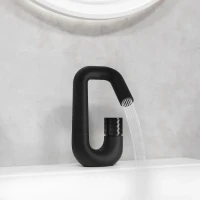 Смеситель для раковины IDDIS Twist TWIBLBTi01 матовый черный