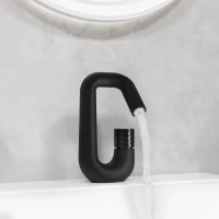 Смеситель для раковины IDDIS Twist TWIBLBTi01 матовый черный
