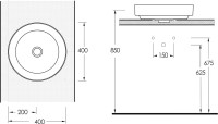 Накладная раковина beWash Alster 86401001 40 см белая