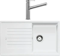 Комплект Мойка Blanco Zia 5S 520515 белая + Смеситель Ambis Ambis 523118 Комплект Мойка Blanco Zia 5S 520515 белая + Смеситель Ambis Ambis 523118