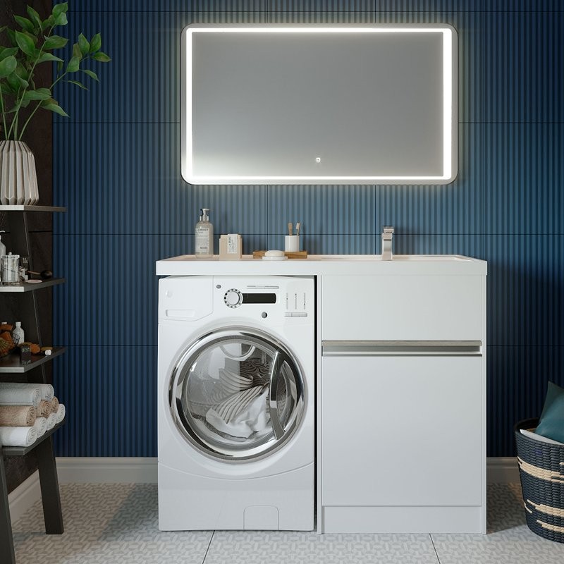 Мебель для ванной комнаты AQUATON Лондри 60 R под стиральную машину