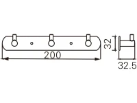 Крючок AZARIO Nessy AZ-1513 хром, на шурупах Крючок AZARIO Nessy AZ-1513 хром, на шурупах