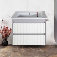 Тумба с раковиной ASB-Mebel Мирано 85 слоновая кость, шиншилла серая