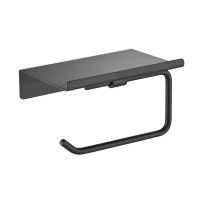 Держатель для туалетной бумаги с полочкой Shevanik SG5705H-1, черный Держатель для туалетной бумаги с полочкой Shevanik SG5705H-1, черный