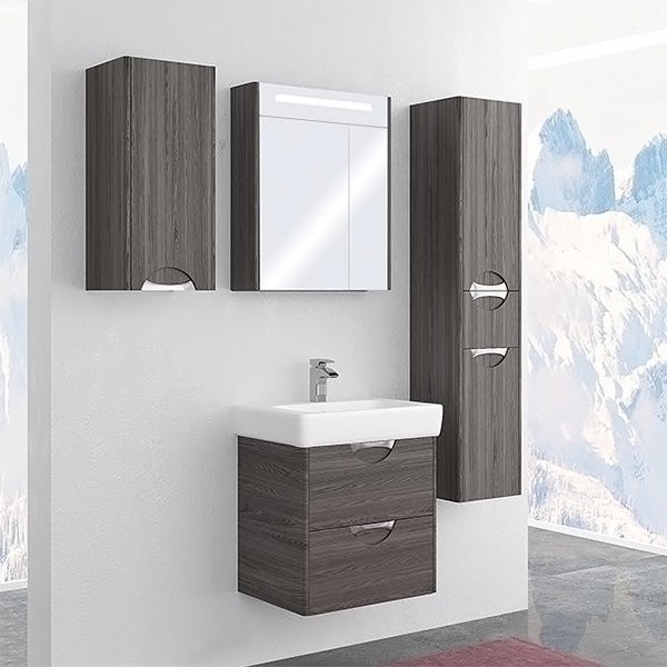 Тумба с раковиной AQUATON Сильва 60 дуб макиато