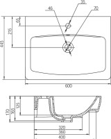 Тумба с раковиной AQUATON Сильва 60 дуб макиато Тумба с раковиной AQUATON Сильва 60 дуб макиато