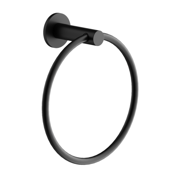 Держатель для полотенец Sancos Base SC9029MB матовый черный, кольцо