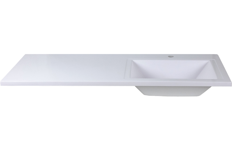 Тумба с раковиной Brevita Grafit 60 R, под стиральную машину, раковина Гавана