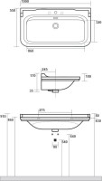 Раковина Kerasan Waldorf 4142 с пьедесталом