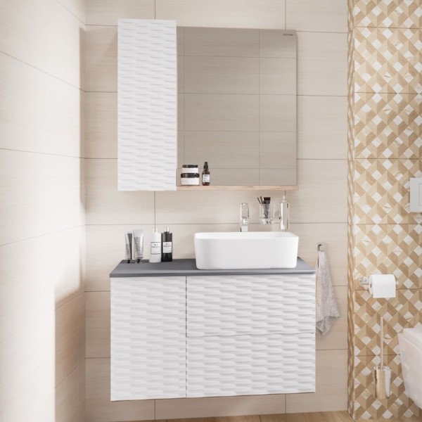 Мебель для ванной комнаты Grossman Альба 80 веллингтон, белая