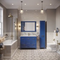 Мебель для ванной комнаты Sanflor Ванесса 105, напольная, индиго