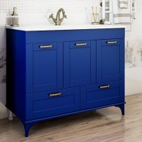 Мебель для ванной комнаты Sanflor Ванесса 105, напольная, индиго