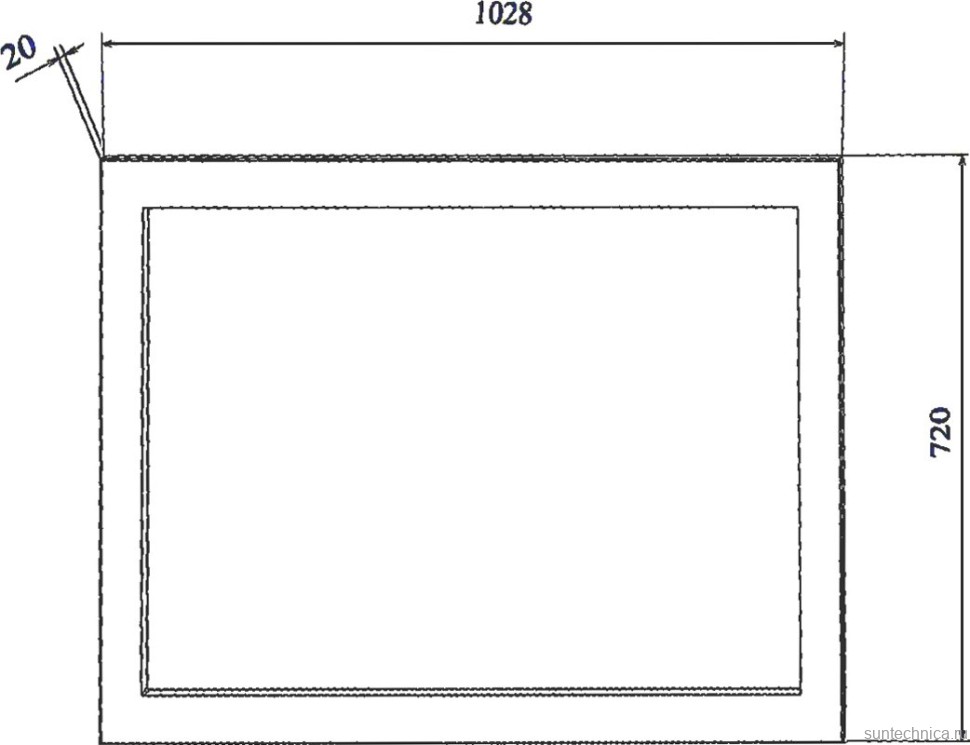 Мебель для ванной комнаты Sanflor Ванесса 105, напольная, индиго