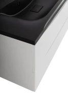 Тумба с раковиной BelBagno Marino 100 подвесная, bianco opaco, черная раковина