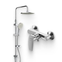 Душевой комплект Смеситель для душа AM.PM Tender + Душевая стойка AM.PM Like F0780064 Душевой комплект Смеситель для душа AM.PM Tender + Душевая стойка AM.PM Like F0780064