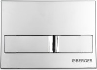 Комплект Berges Novum Okus Rimless крышка-сиденье, кнопка смыва L3, хром глянец