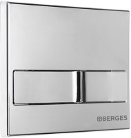 Комплект Berges Novum Okus Rimless крышка-сиденье, кнопка смыва L3, хром глянец