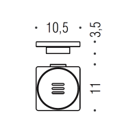Мыльница Colombo Design MiniQ B5001.CR-RNE настенная, черная, хром Мыльница Colombo Design MiniQ B5001.CR-RNE настенная, черная, хром