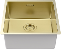Комплект Мойка Paulmark Lassan LA44-LG светлое золото + Измельчитель Intenso