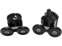 Душевая дверь в нишу Abber Schwarzer Diamant AG30130BH 130 см, профиль черный, стекло прозрачное