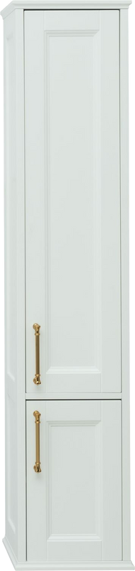 Шкаф пенал для ванной Aquanet Бостон М 36 ручки золото, R