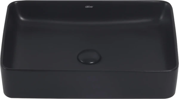 Накладная раковина Abber Rechteck AC2207MB матовая черная