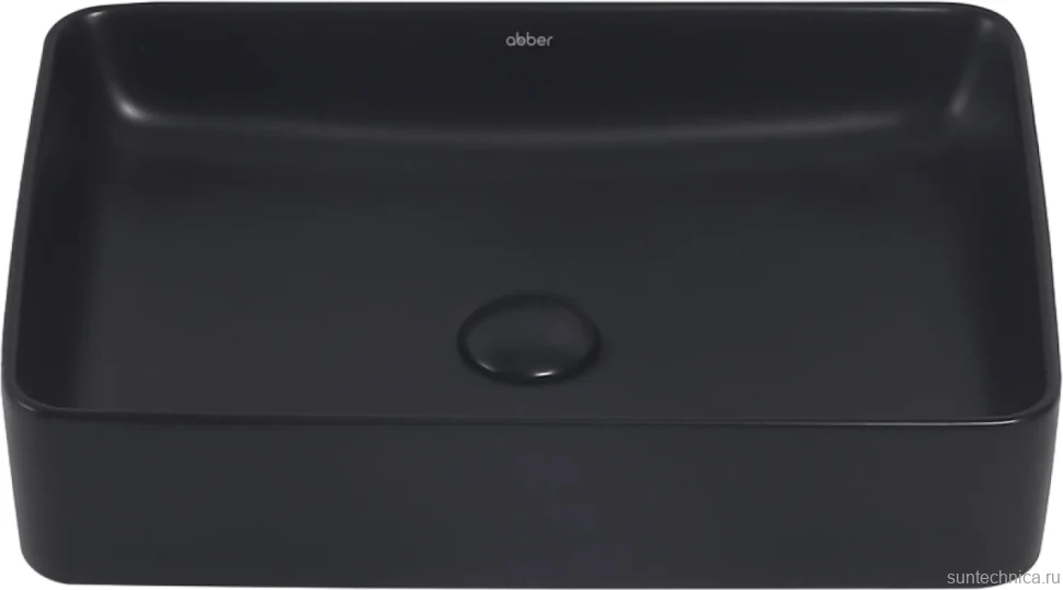 Накладная раковина Abber Rechteck AC2207MB матовая черная