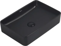 Накладная раковина Abber Rechteck AC2207MB матовая черная Накладная раковина Abber Rechteck AC2207MB матовая черная