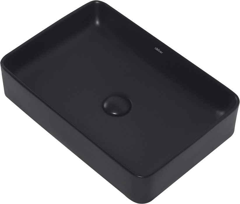 Накладная раковина Abber Rechteck AC2207MB матовая черная