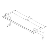 Держатель для полотенец AM.PM Gem A90346400 хром