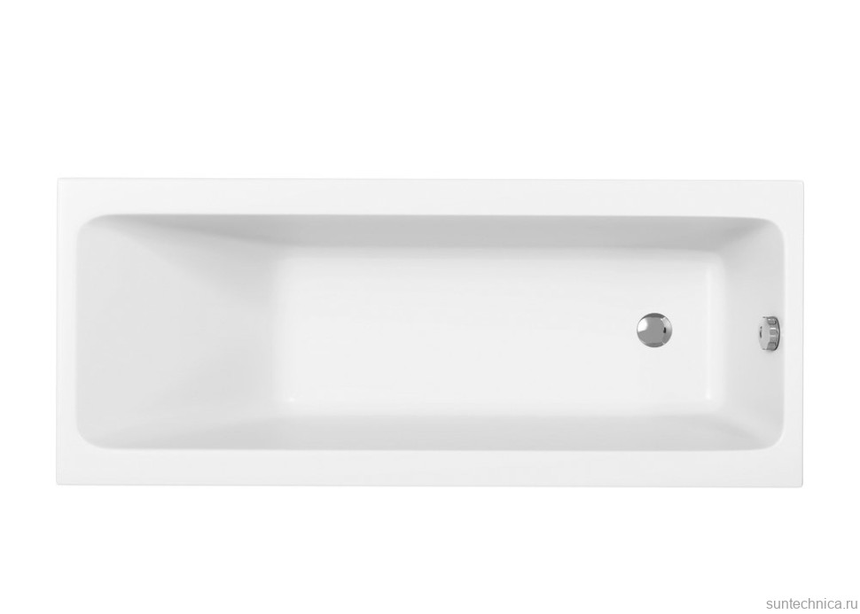 Акриловая ванна Cersanit Crea 64870 без опоры 170x70 см, пристенная, белая