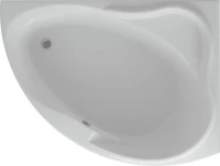 Акриловая ванна AQUATEK Альтаир ALT160-0000047 R 160x120 см, угловая, правая, пристенная, белая, асимметричная, вклеенный каркас, с экраном, с сиденьем, со сливом-переливом