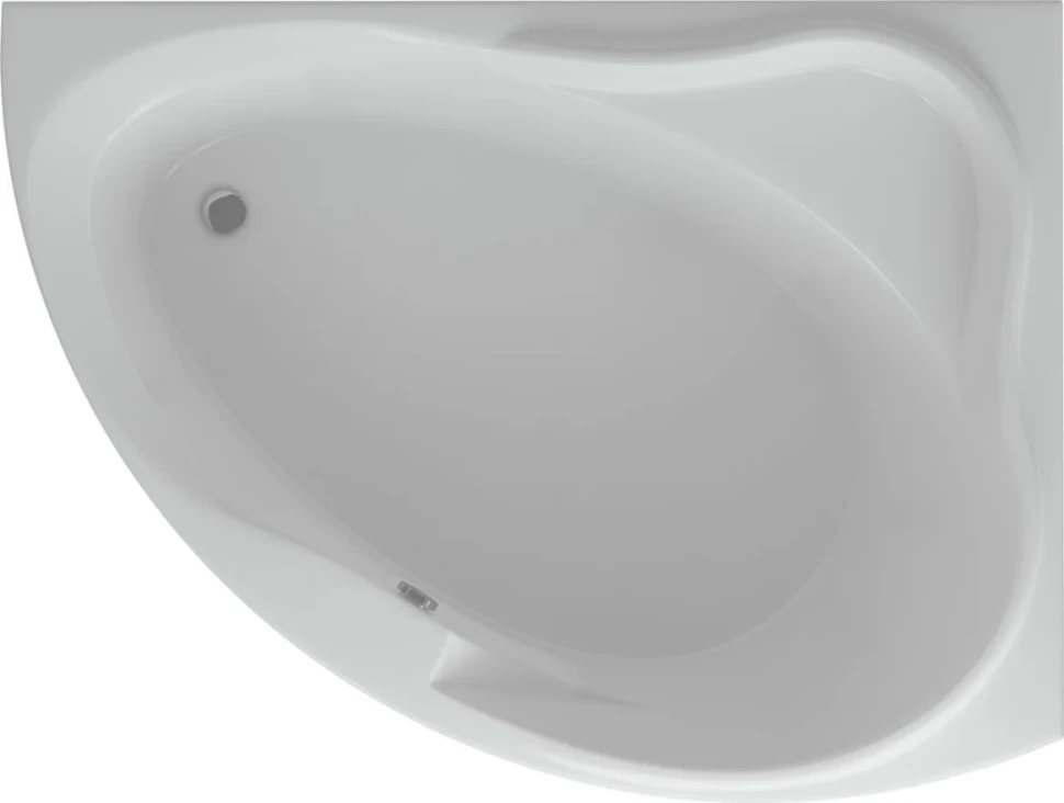 Акриловая ванна AQUATEK Альтаир ALT160-0000047 R 160x120 см, угловая, правая, пристенная, белая, асимметричная, вклеенный каркас, с экраном, с сиденьем, со сливом-переливом