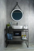 Накладная раковина GID Geometrico K397D9 50 под глянцевый камень, прямоугольная, фаянс