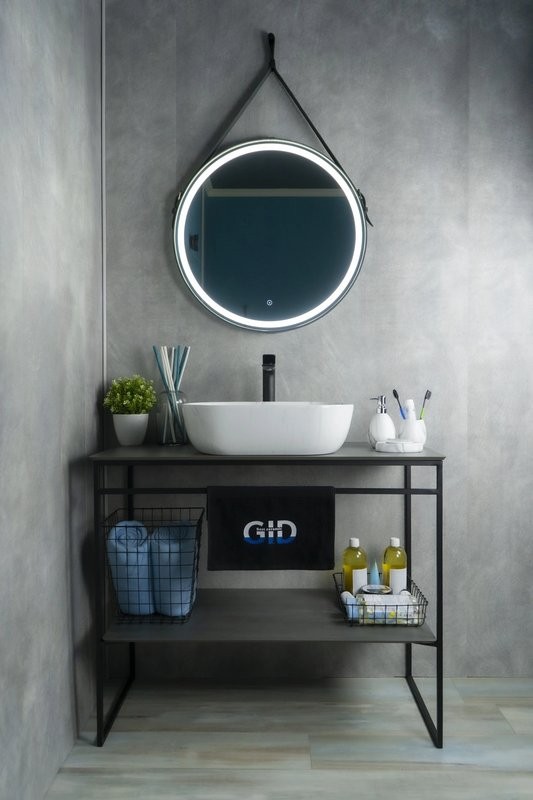 Накладная раковина GID Geometrico K397D9 50 под глянцевый камень, прямоугольная, фаянс