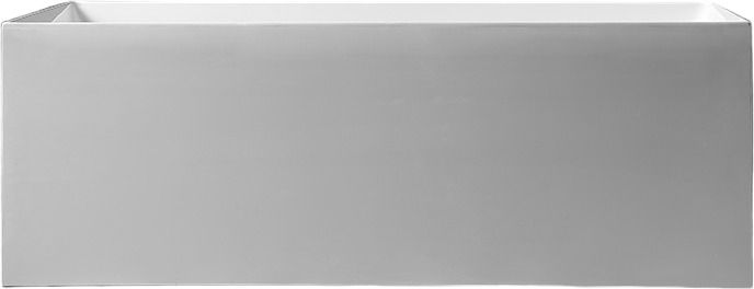 Акриловая ванна Abber AB9274 170x75 см, отдельностоящая, белая, с каркасом, со сливом-переливом