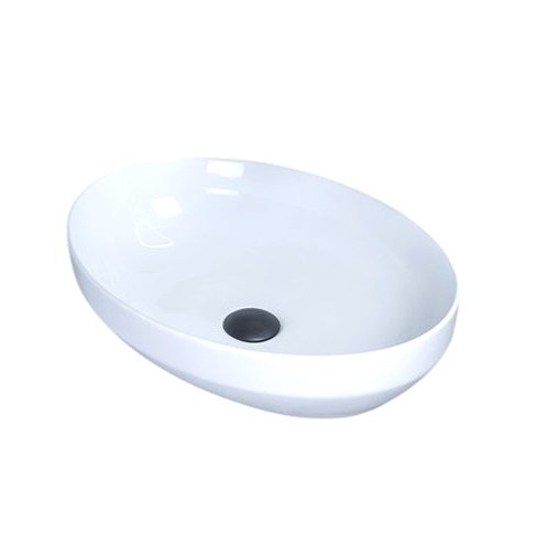 Накладная раковина GID Lago D1469 50 глянцевая белая, овальная, фаянс