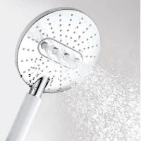 Душевой комплект Термостат Wasserkraft Berkel 4833 С ВНУТРЕННЕЙ ЧАСТЬЮ + Гарнитур A044 + Подключение A021 + Душ A030 + Кронштейн A019