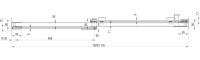 Душевая дверь в нишу Ravak Matrix MSD2-110 L Transparent, профиль хром