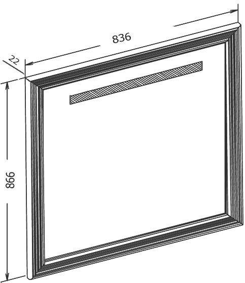 Мебель для ванной комнаты Opadiris Карат 80 серебро