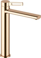 Комплект Накладная раковина Lavinia Boho Bathroom Sink Slim 33311003 + Смеситель Wellsee ONCE! and forever 182409000 розовое золото